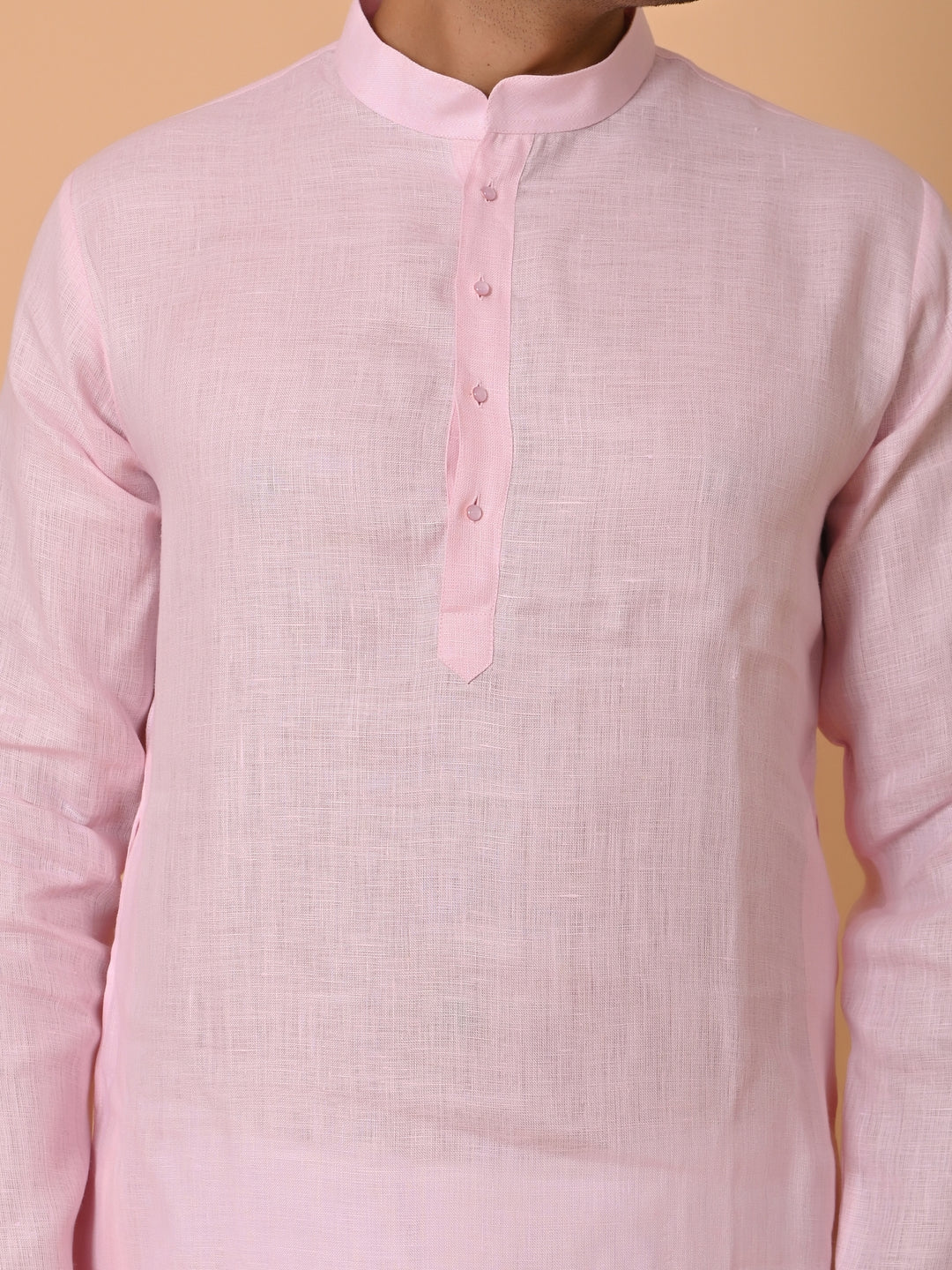 Solid Pink Kurta Set - KM29102-3