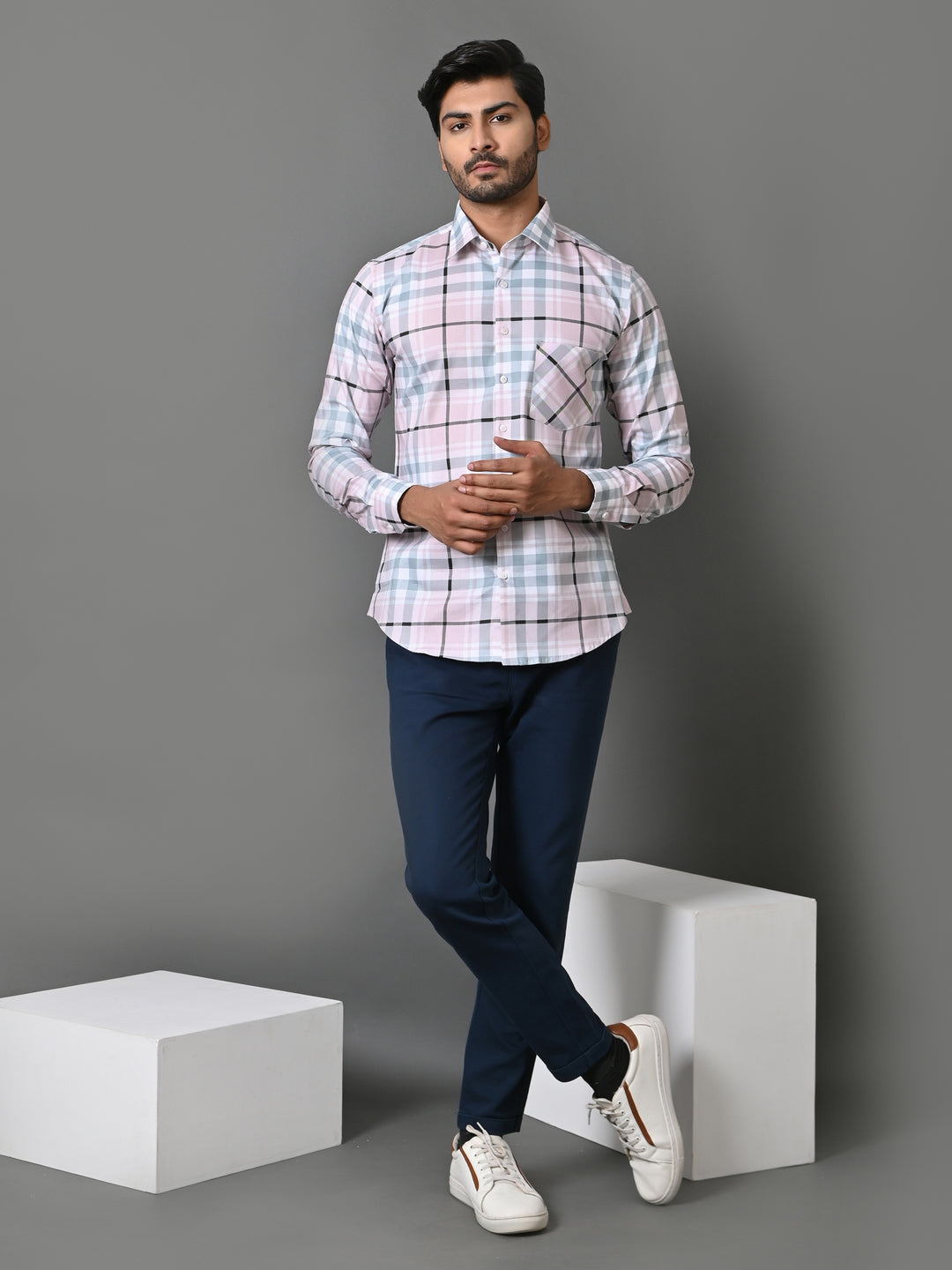 Checked Pink Shirts - E33911-10