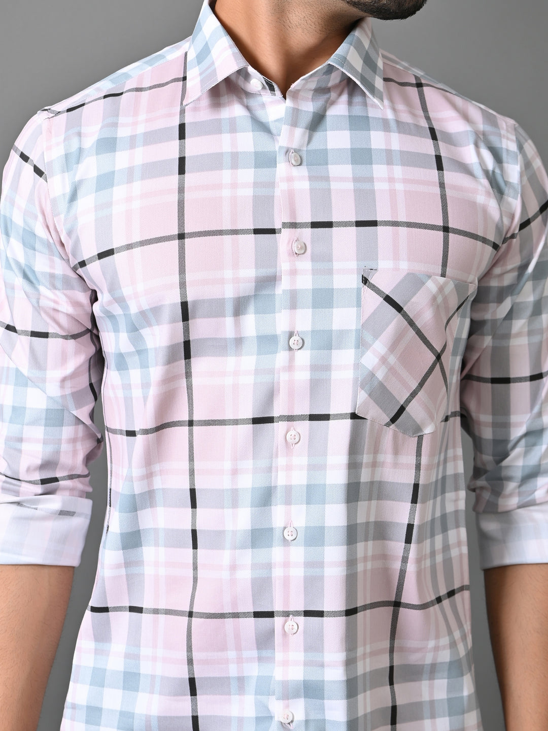 Checked Pink Shirts - E33911-10