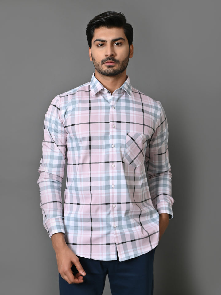 Checked Pink Shirts - E33911-10