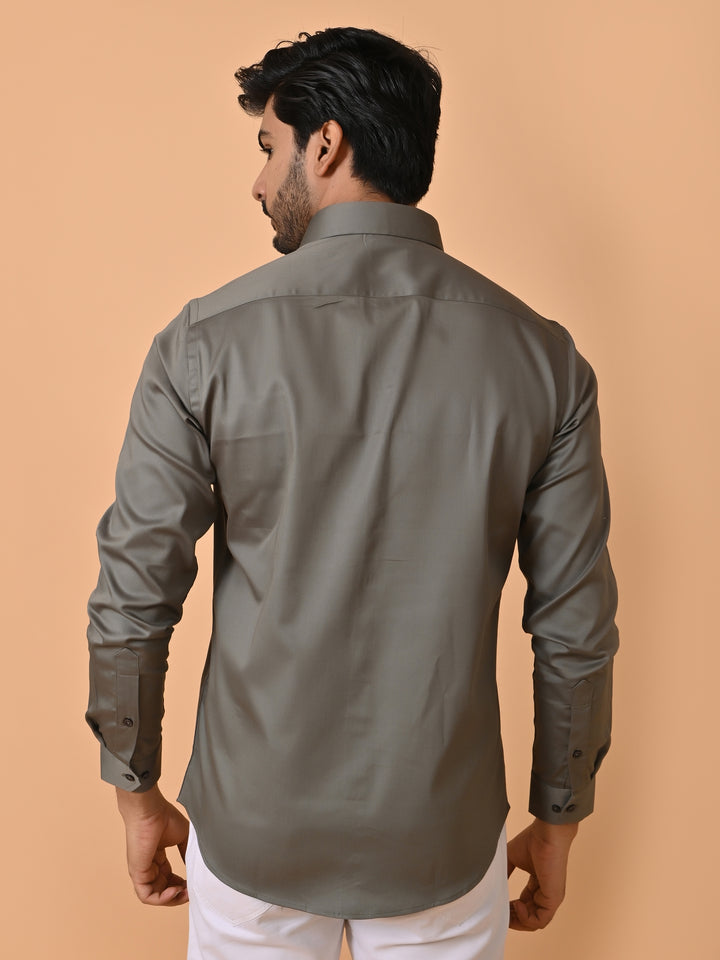 Solid Grey Shirts - E35961-23