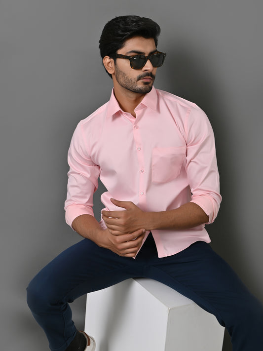Solid Pink Shirts - E35961-3
