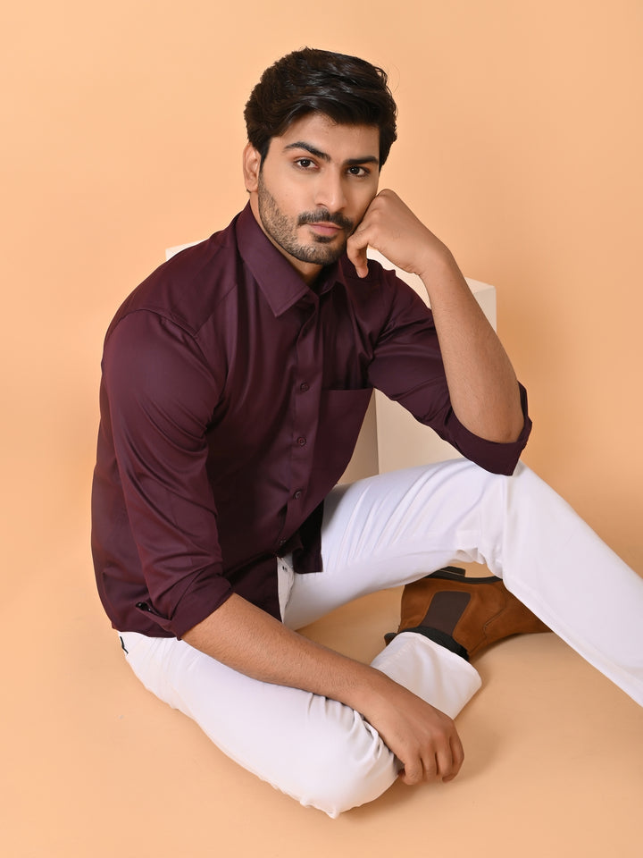 Solid Wine Shirts - E35961-9