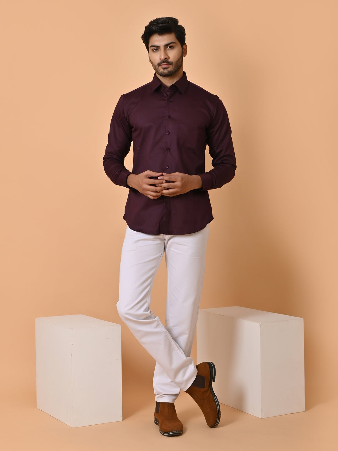 Solid Wine Shirts - E35961-9