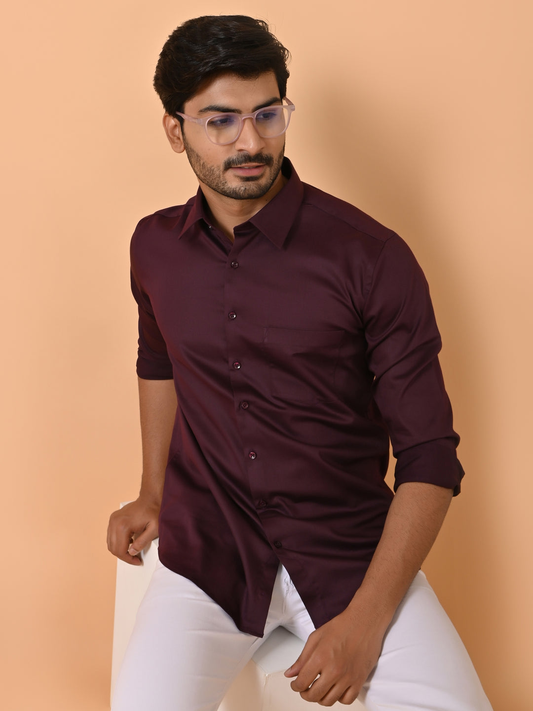 Solid Wine Shirts - E35961-9