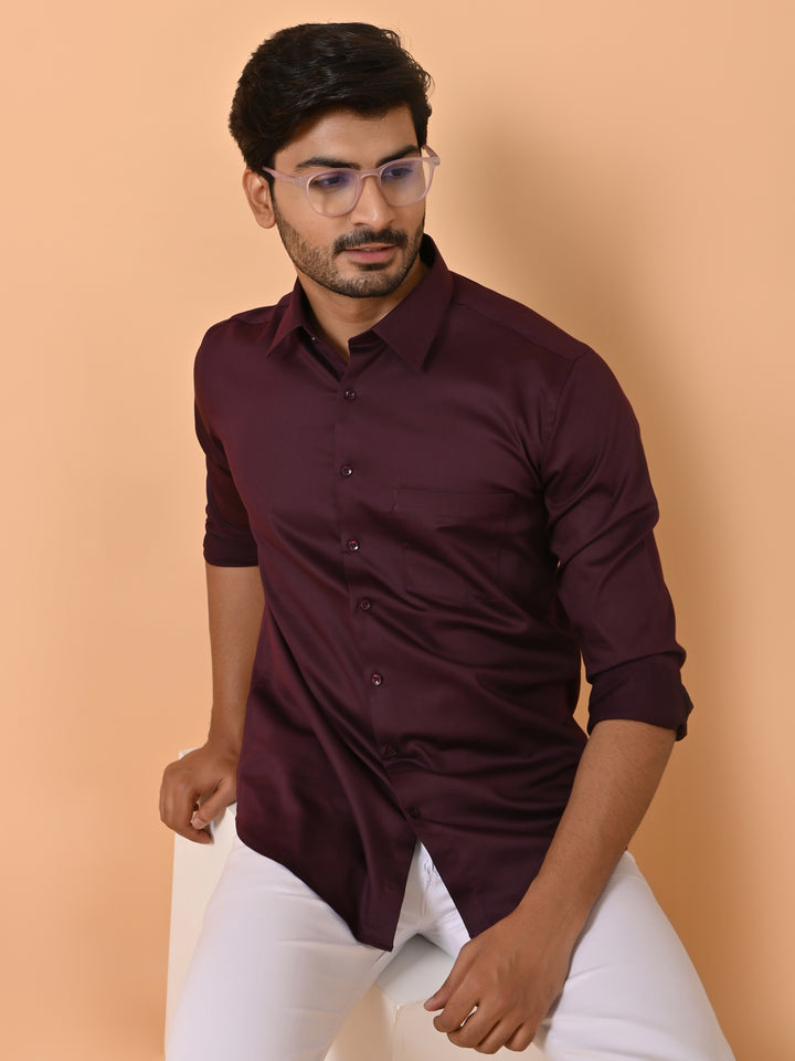 Solid Wine Shirts - E35961-9