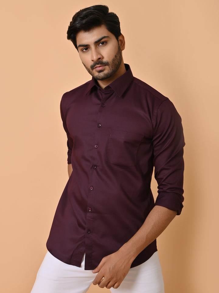 Solid Wine Shirts - E35961-9