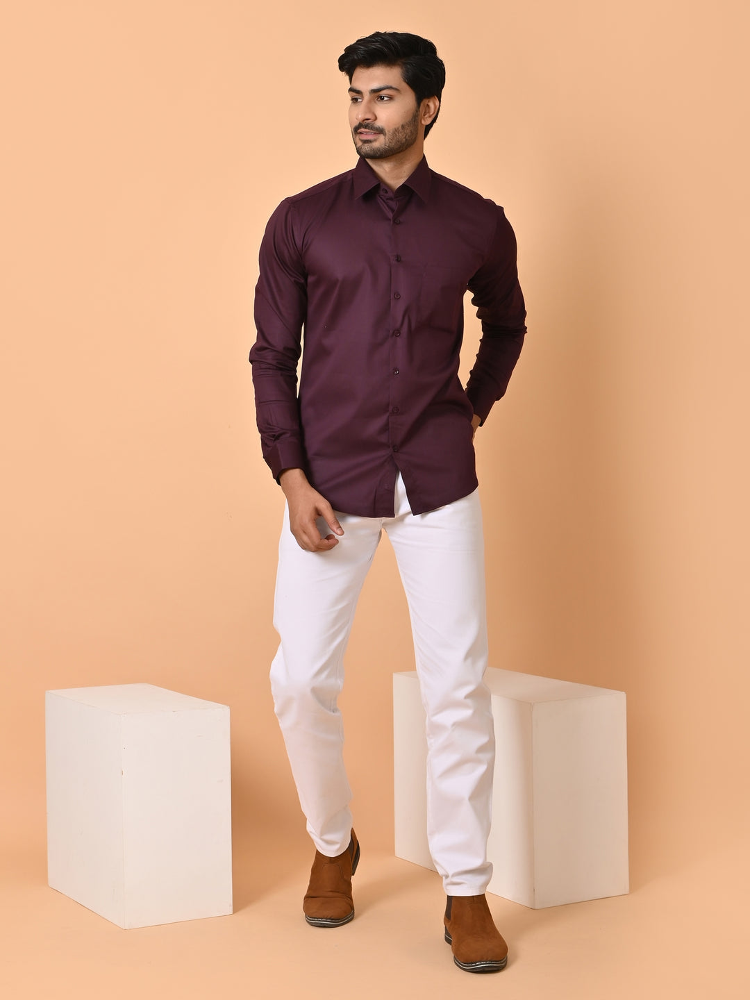 Solid Wine Shirts - E35961-9