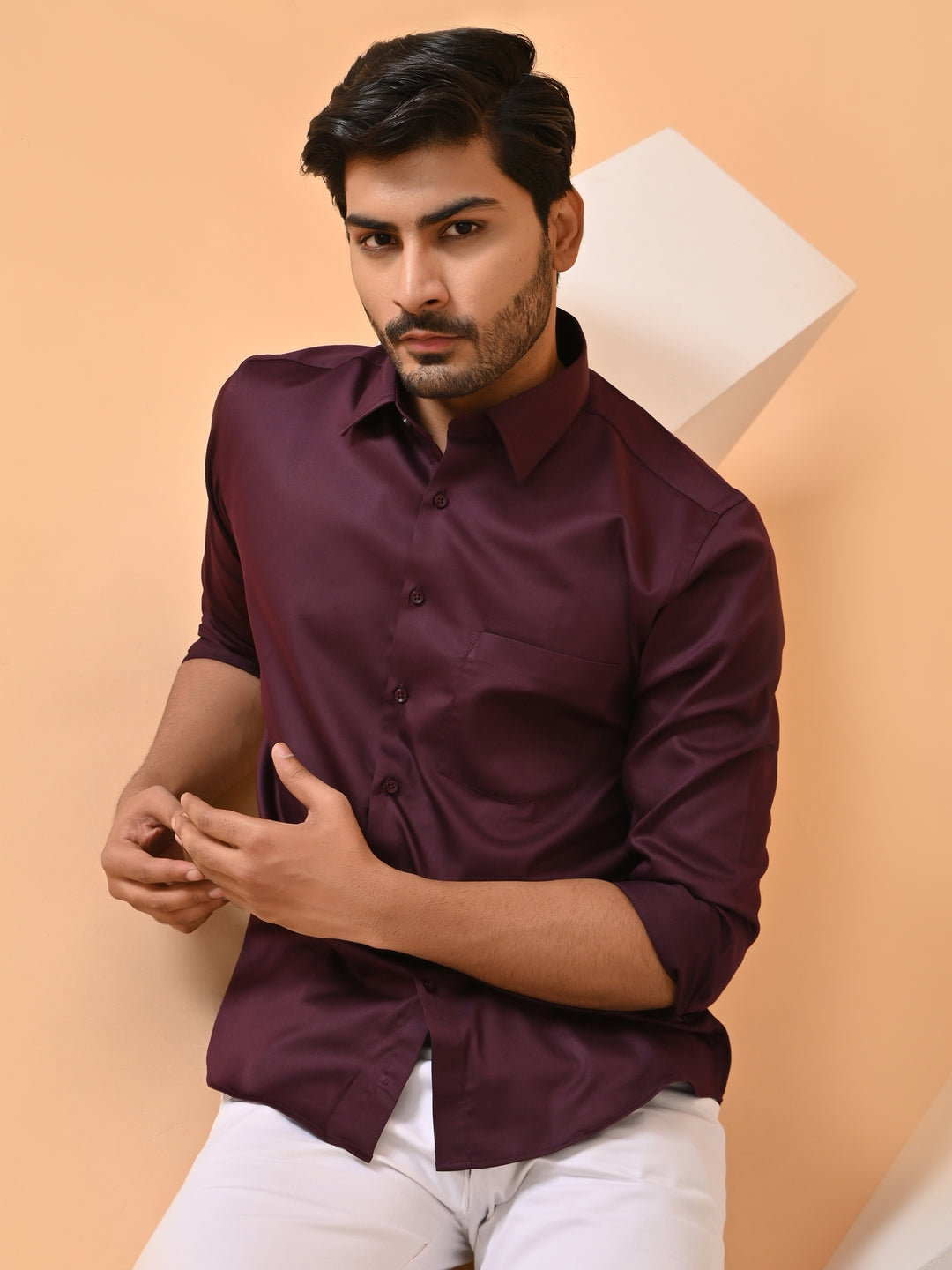 Solid Wine Shirts - E35961-9