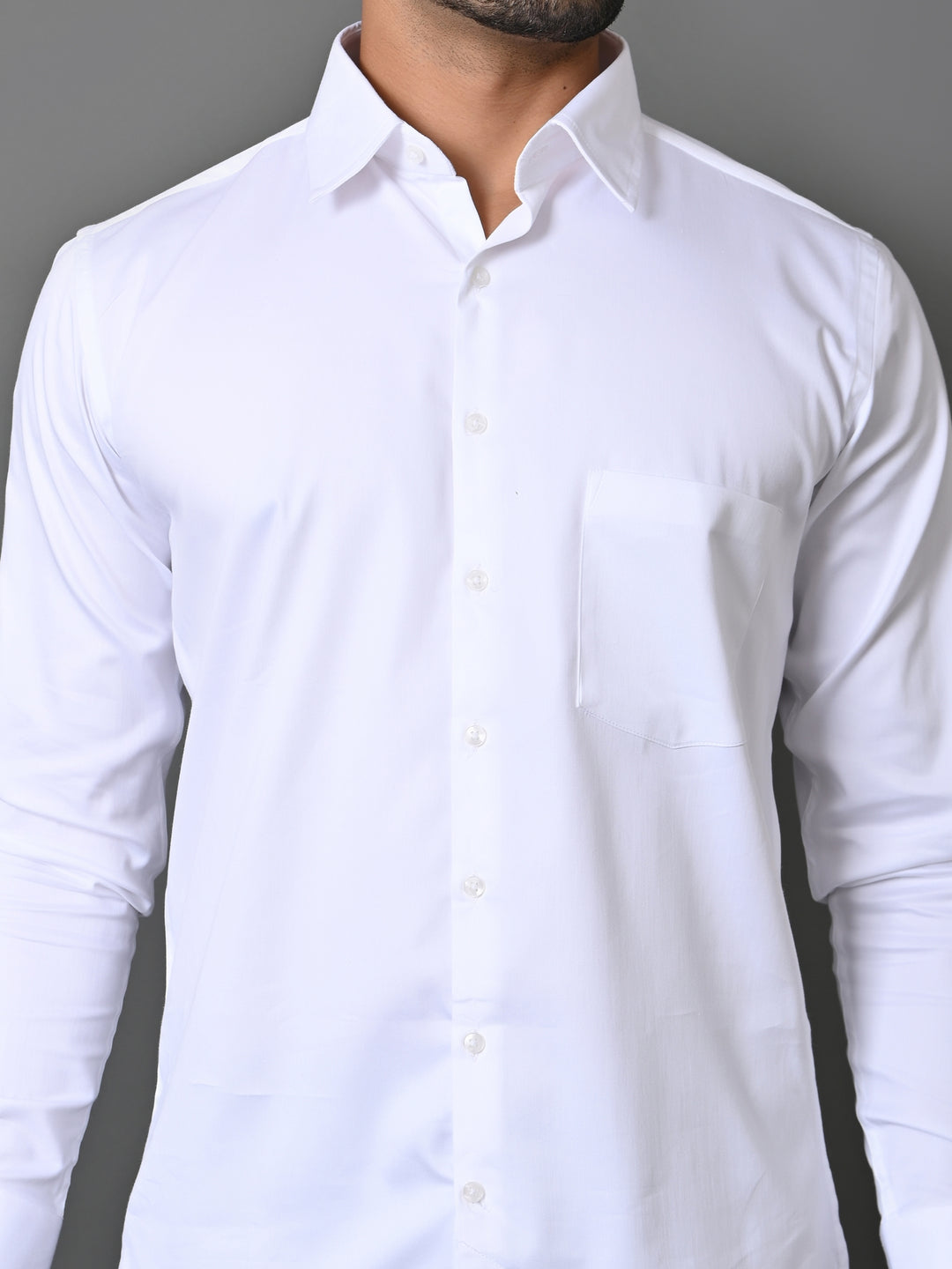 Solid White Shirts - E35961-1