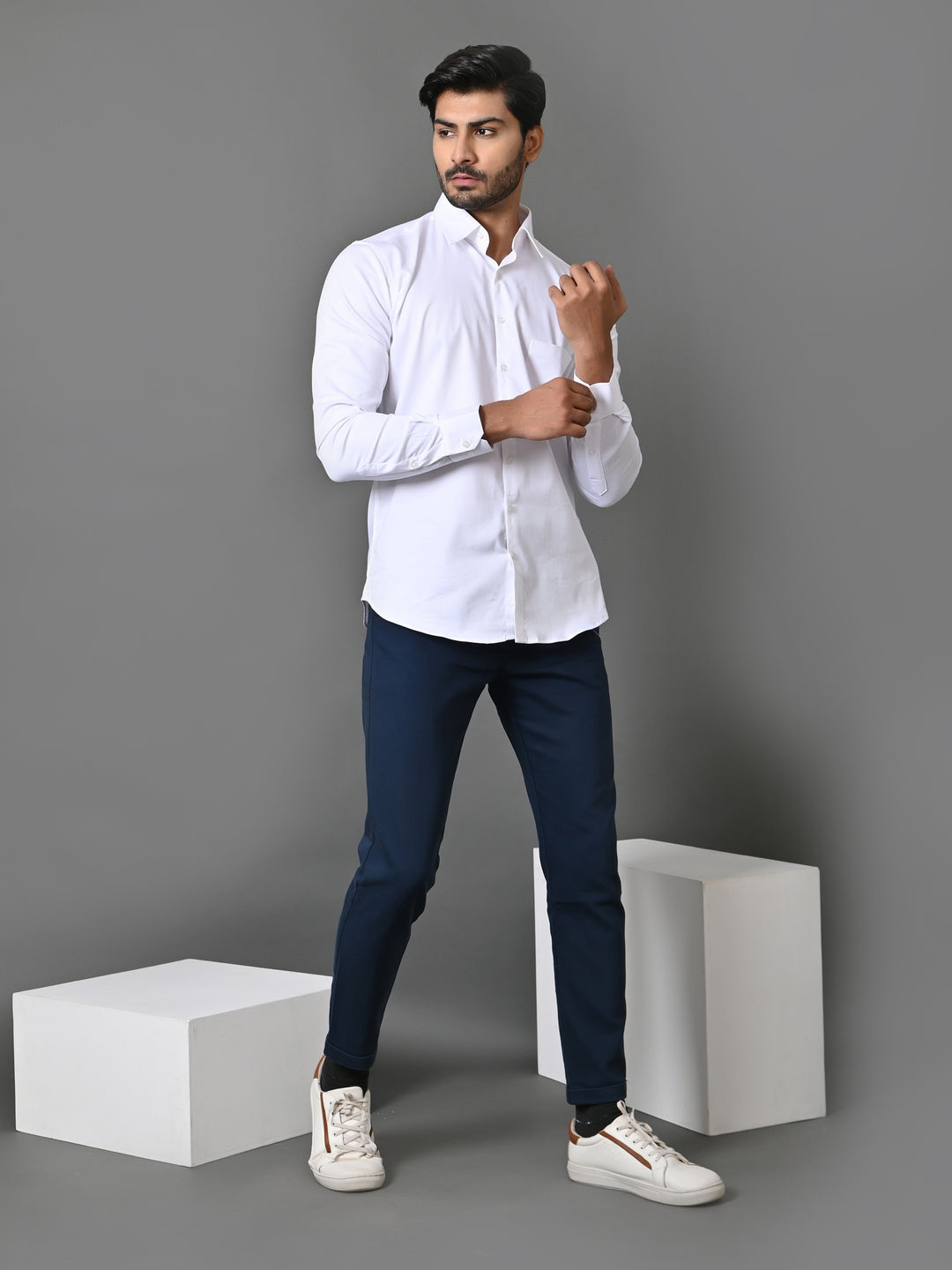 Solid White Shirts - E35961-1