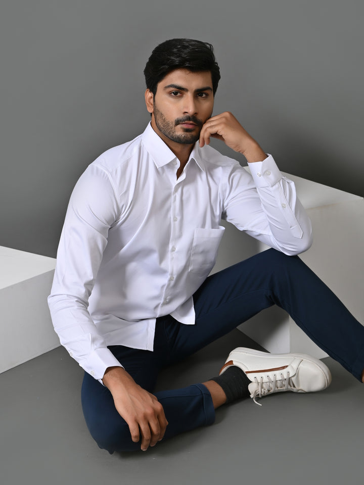 Solid White Shirts - E35961-1