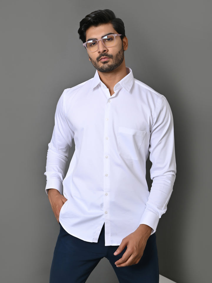 Solid White Shirts - E35961-1