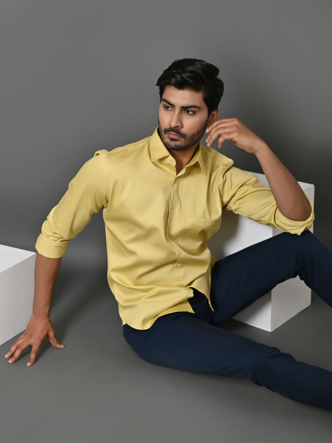 Solid Yellow Shirts - E35961-29