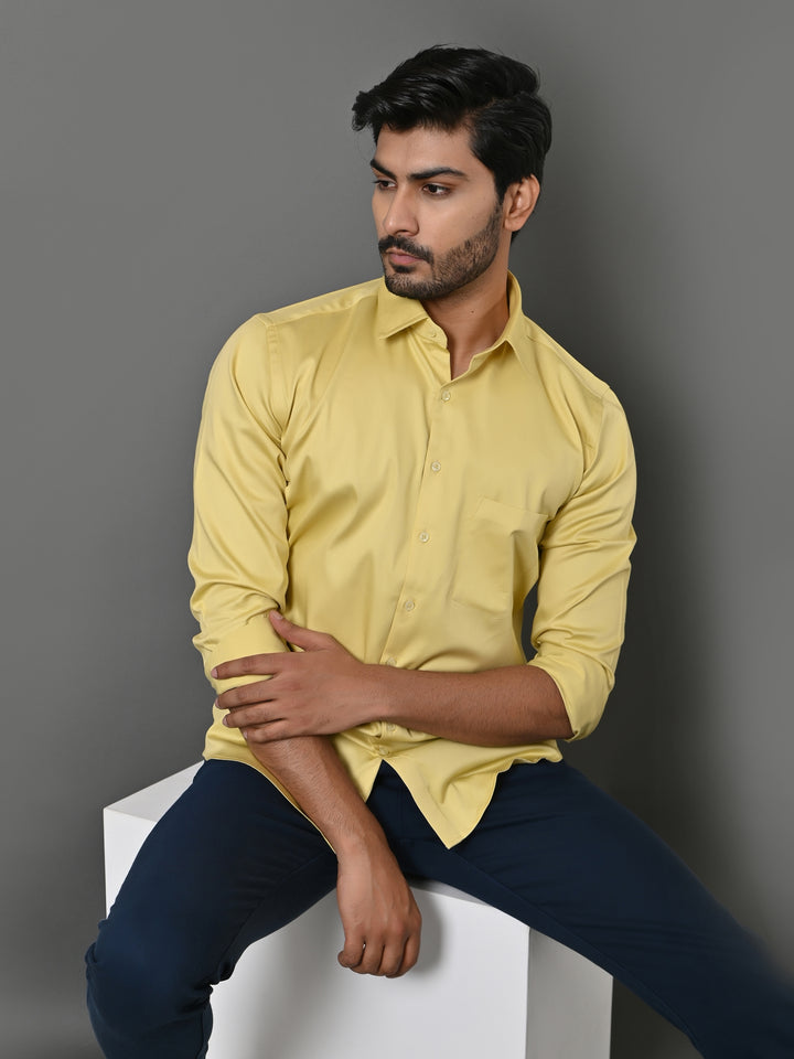 Solid Yellow Shirts - E35961-29