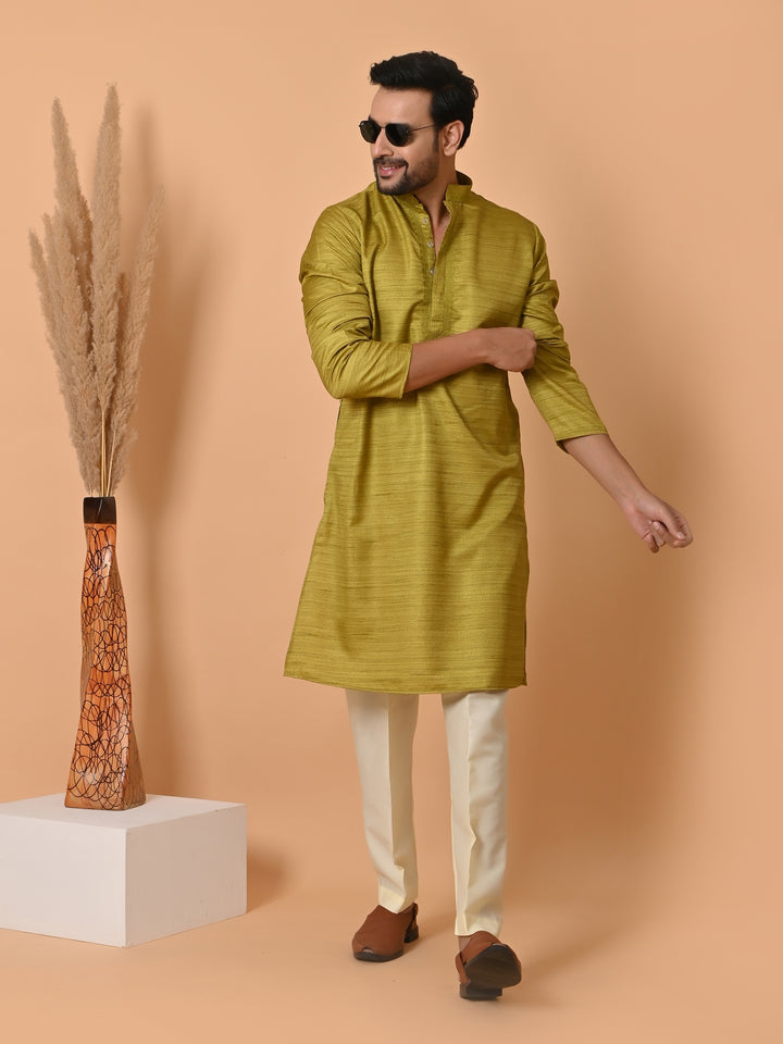 Solid Green Kurta Set - KM35301-10