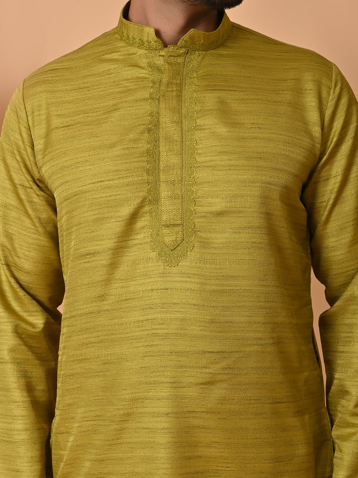 Solid Green Kurta Set - KM35301-10