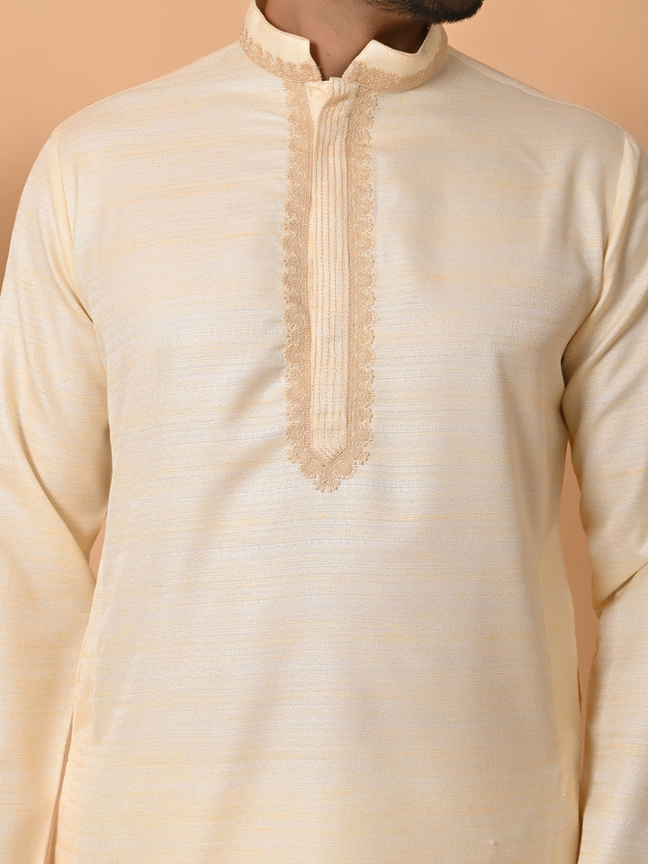 Solid Off White Kurta Set - KM35301-13