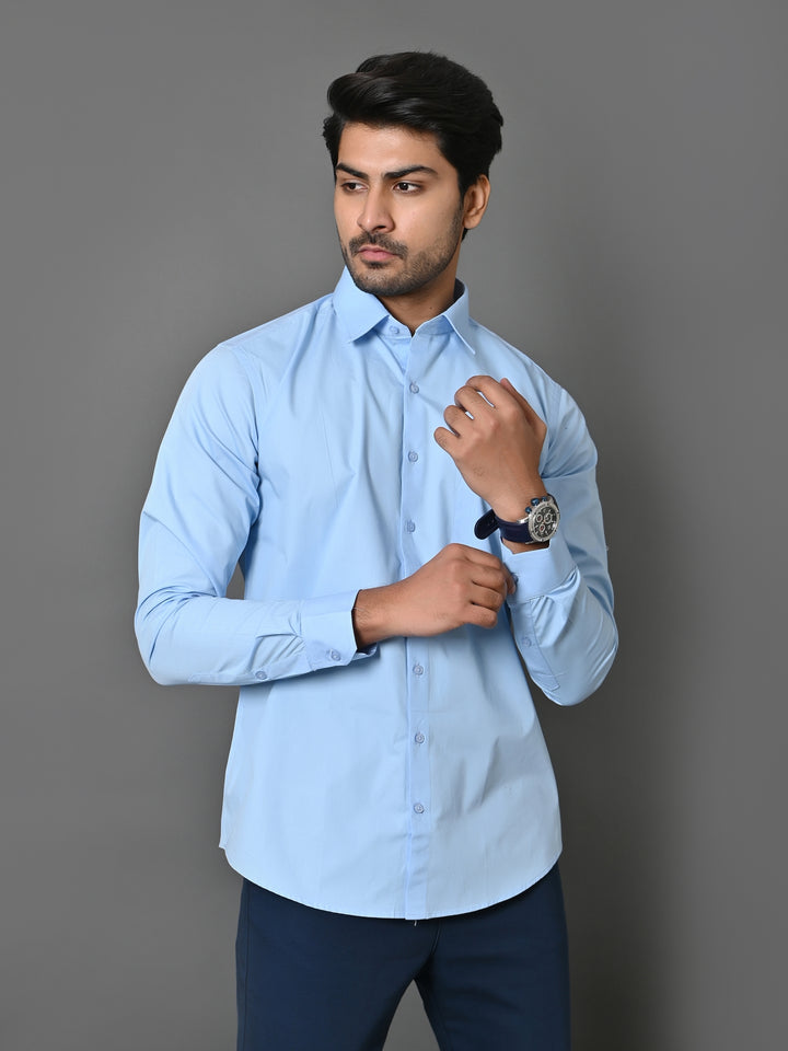 Solid Blue Shirts - E33837-24