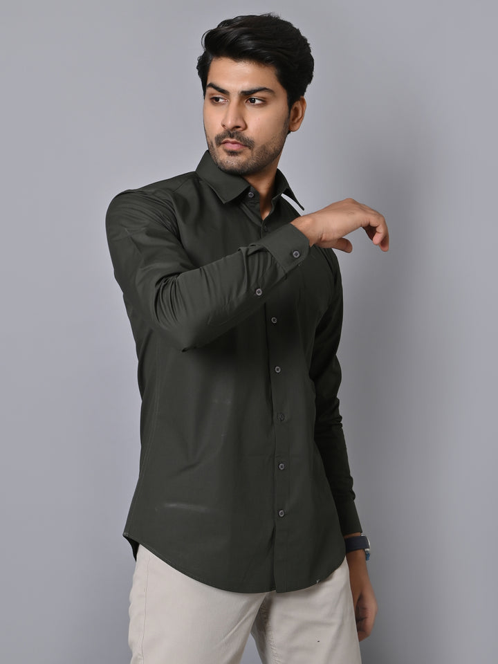 Solid Green Shirts - E33837-7