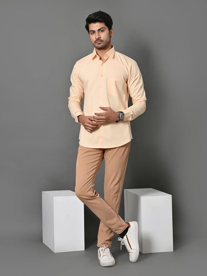 Solid Peach Shirts - E33837-21