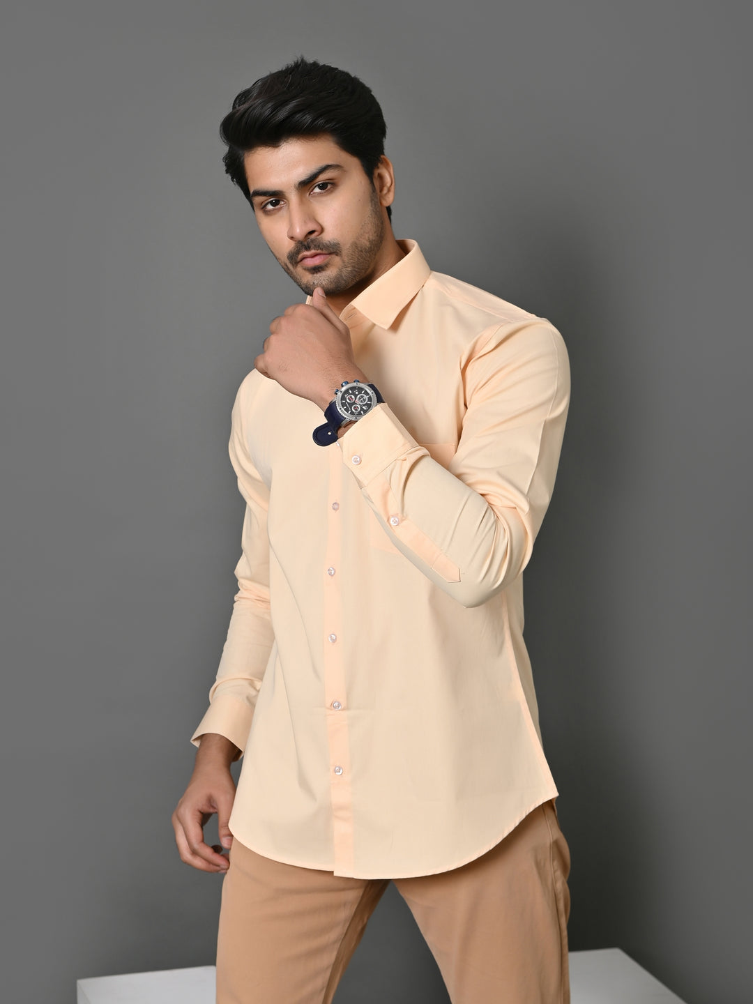 Solid Peach Shirts - E33837-21