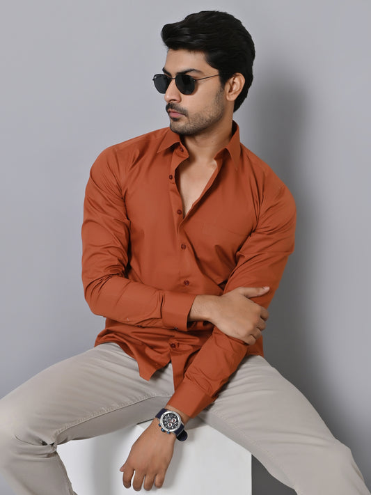 Solid Rust Shirts - E33837-12