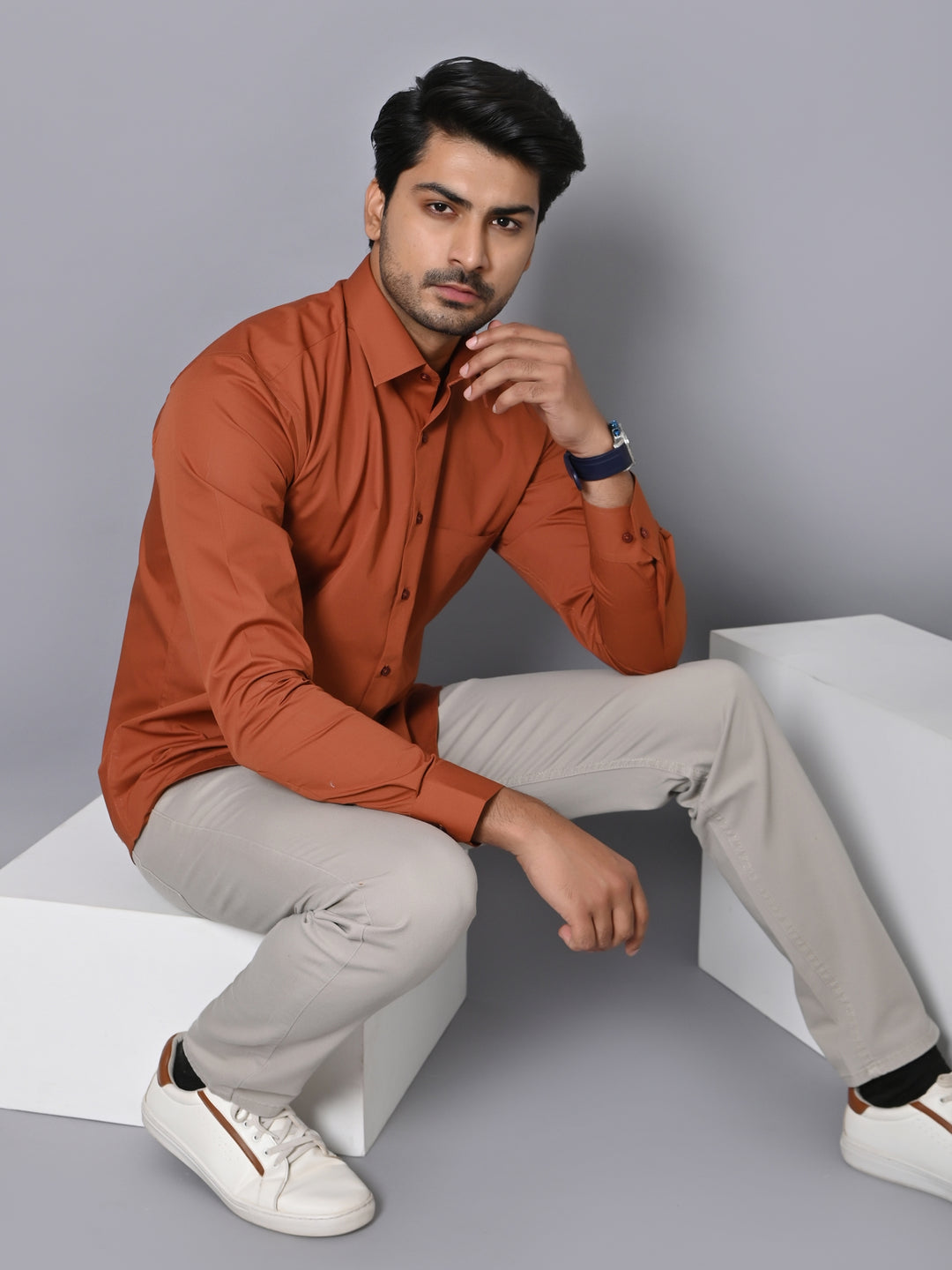 Solid Rust Shirts - E33837-12