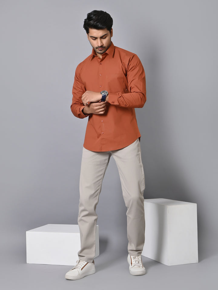 Solid Rust Shirts - E33837-12