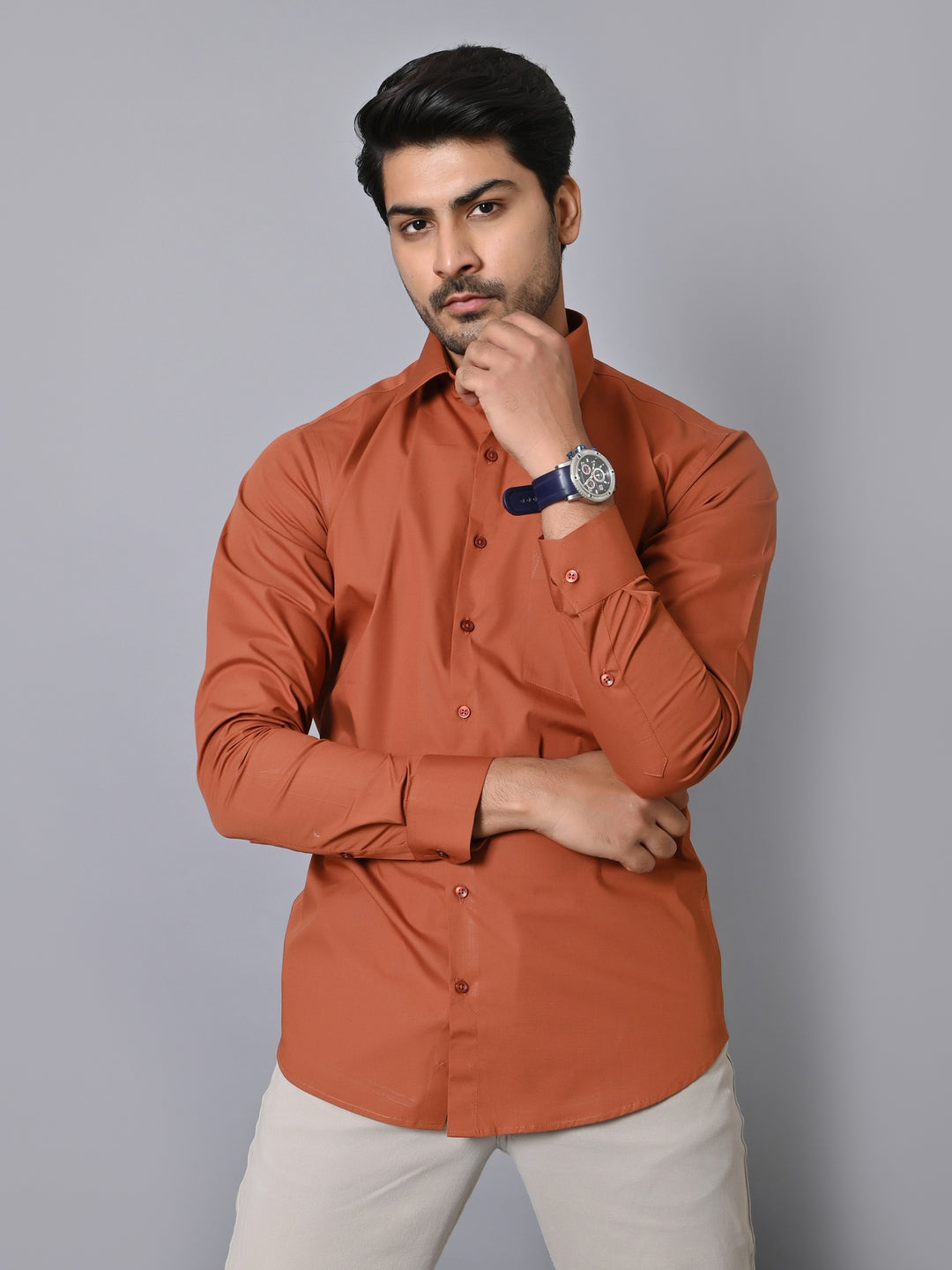 Solid Rust Shirts - E33837-12