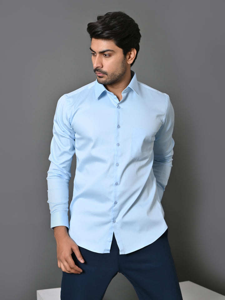 Solid Blue Shirts - E35961-2