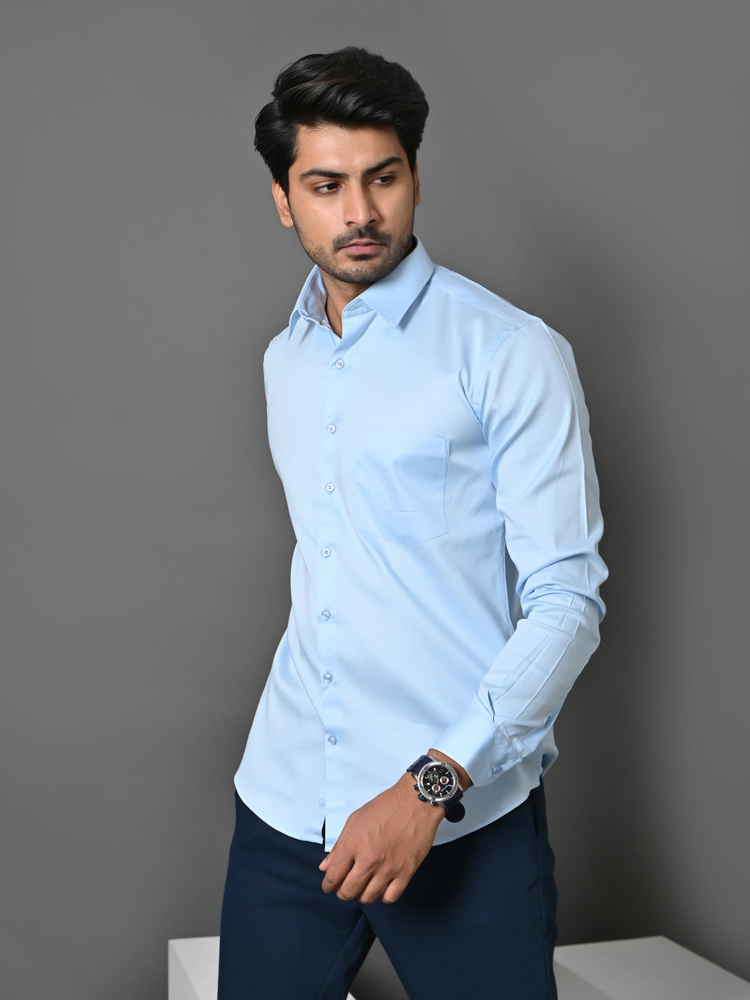 Solid Blue Shirts - E35961-2