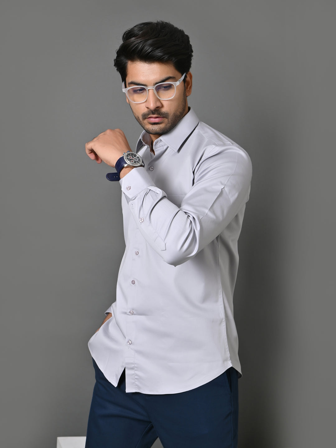 Solid Grey Shirts - E35961-20