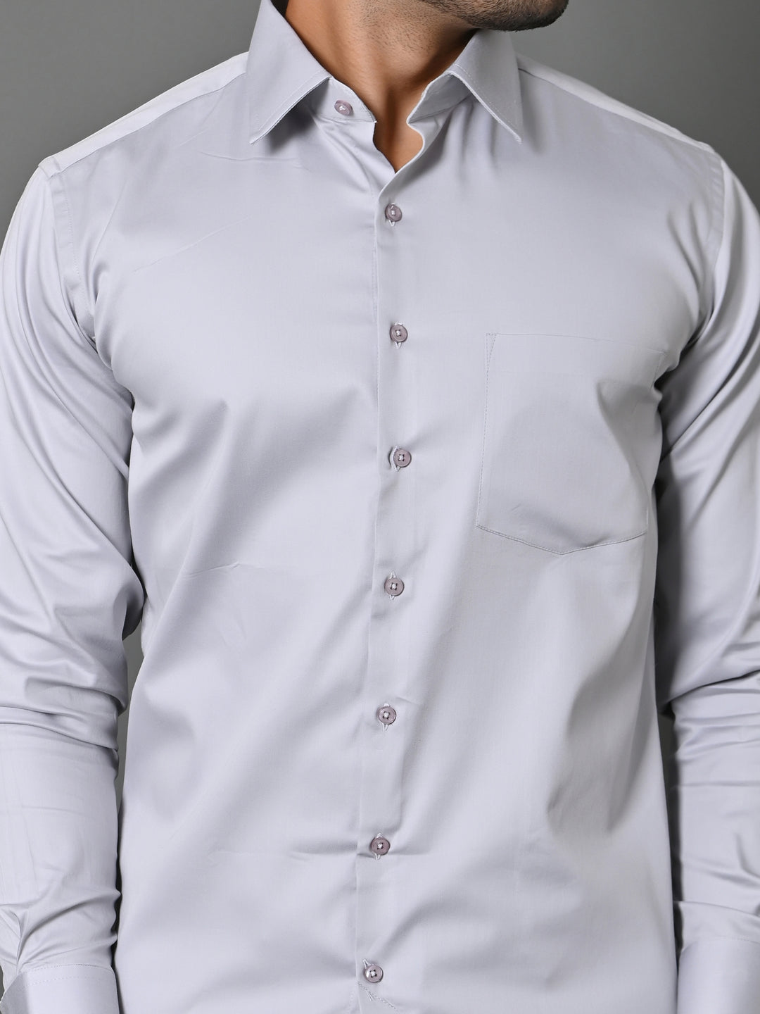 Solid Grey Shirts - E35961-20