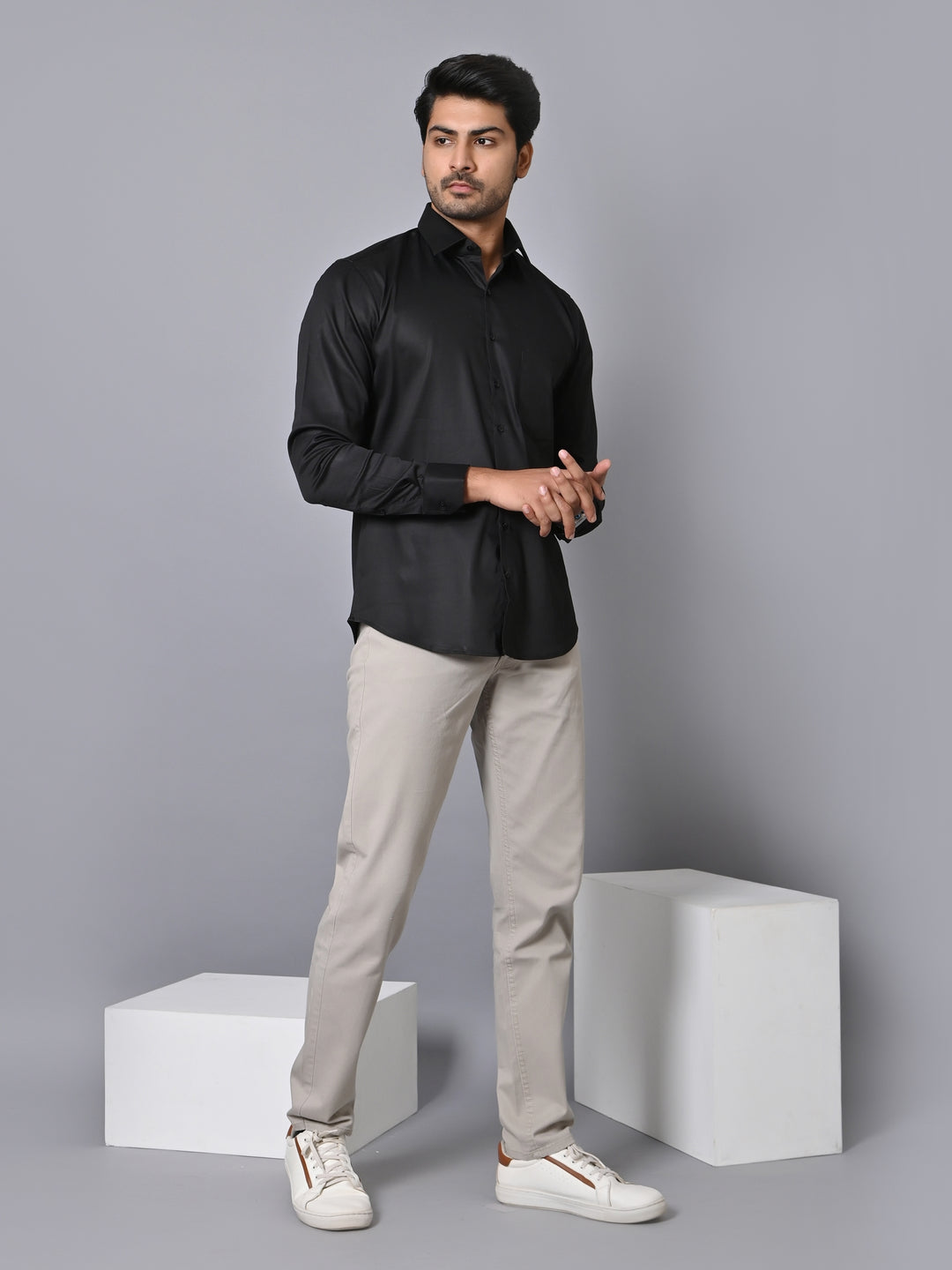 Solid Black Shirts - E35961-11