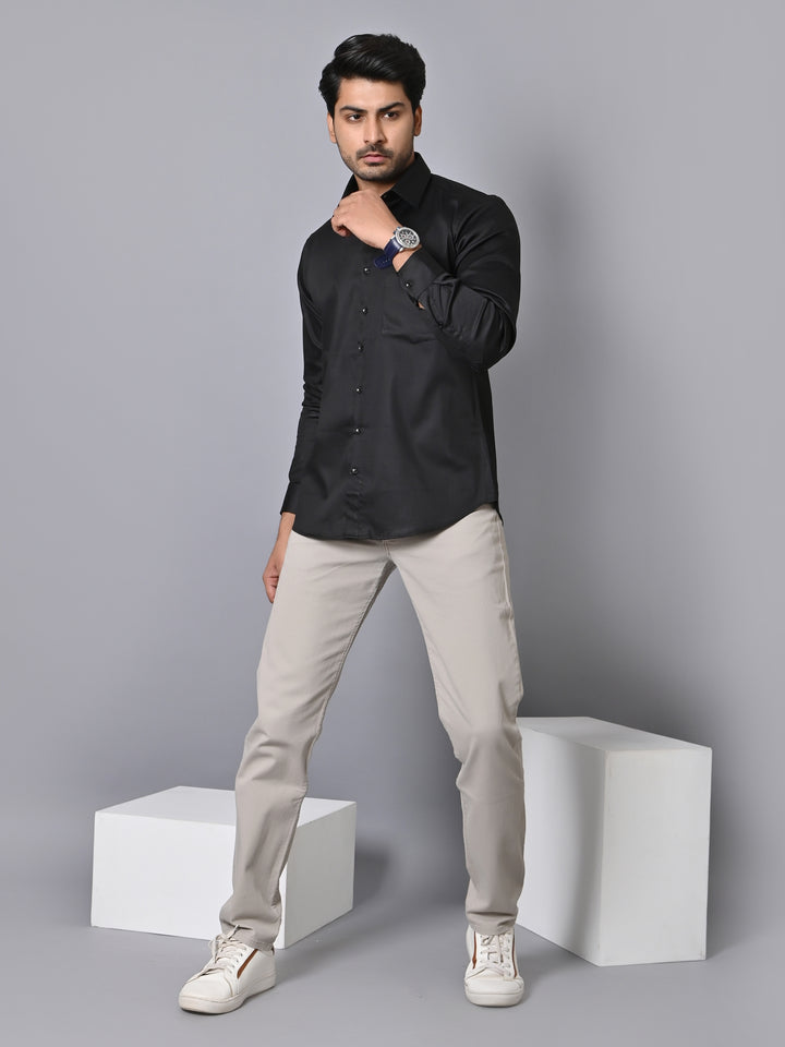 Solid Black Shirts - E35961-11