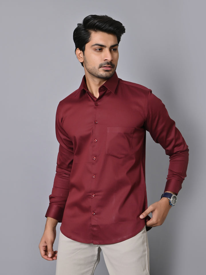 Solid Wine Shirts - E35961-6