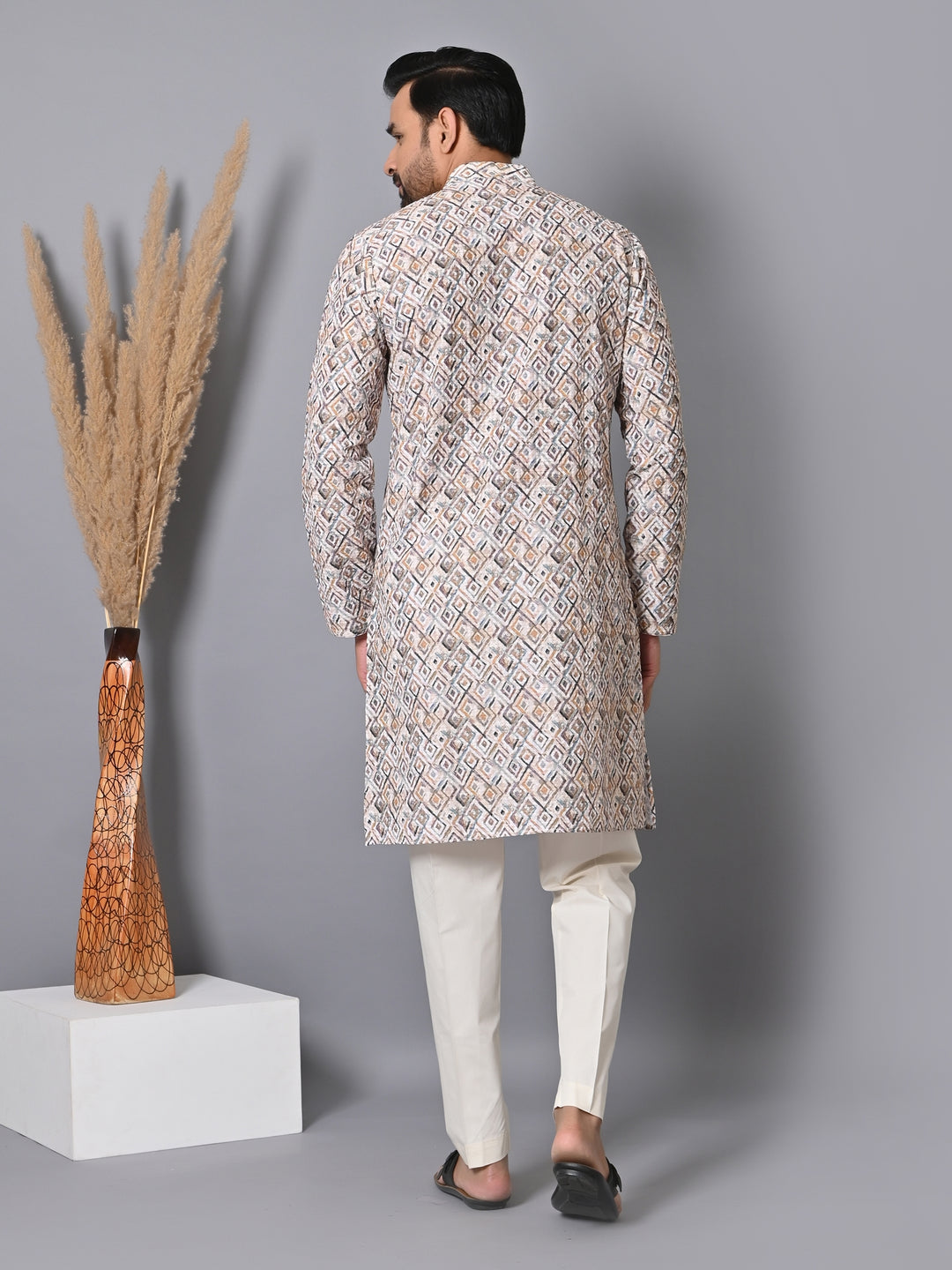 Sequence Beige Kurta Set - KM35481-108