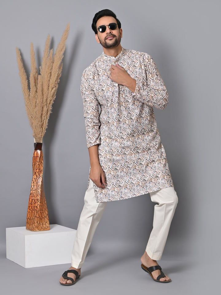 Sequence Beige Kurta Set - KM35481-108