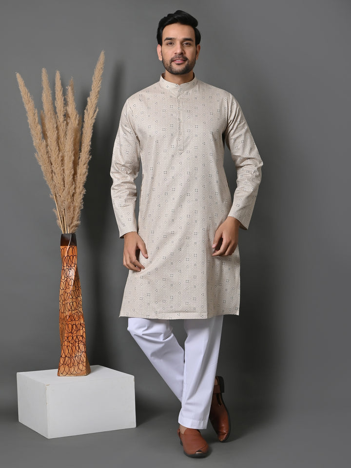 Geometric Cream Only Kurta - K36048-F60