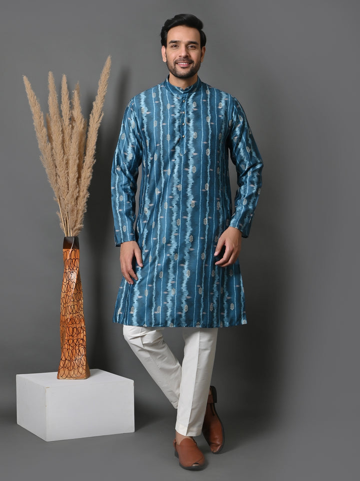 Geometric Green Kurta Set - KM34942-7