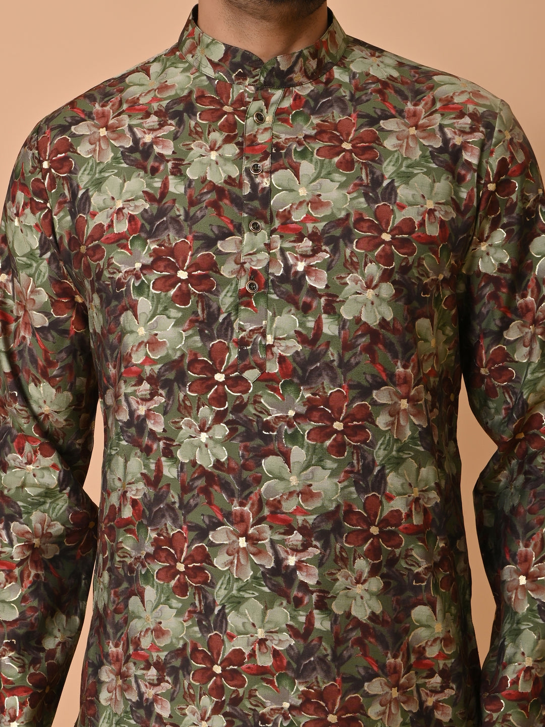 Floral Green Only Kurta - K36228-P27