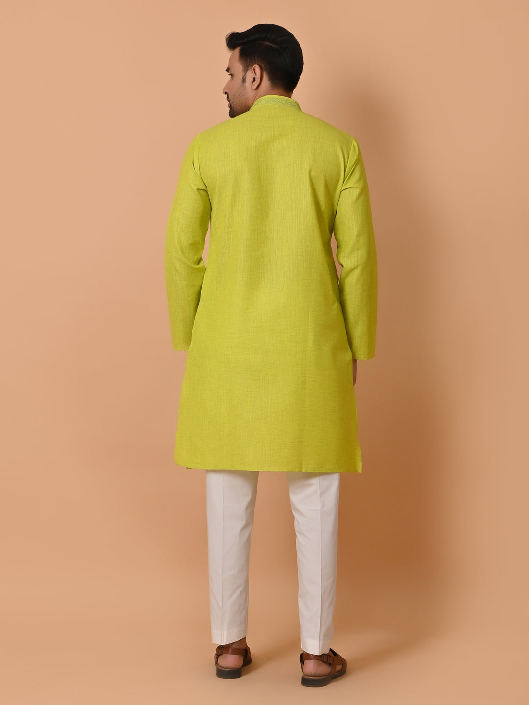 Solid Green Kurta Set - KM34077-7