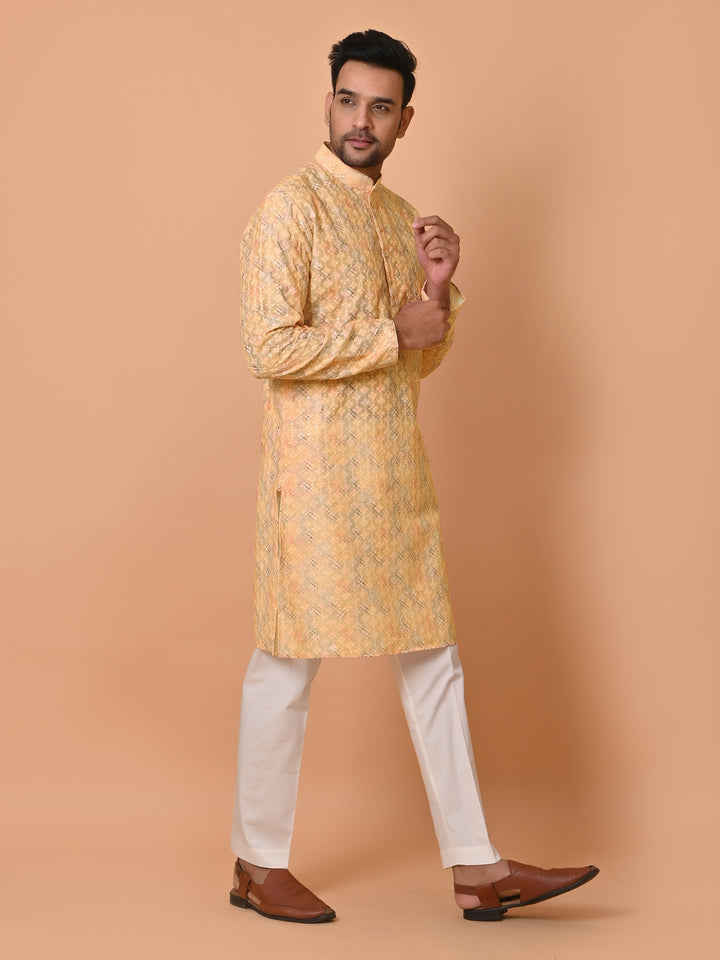 Sequence Yellow Kurta Set - KM34714-16