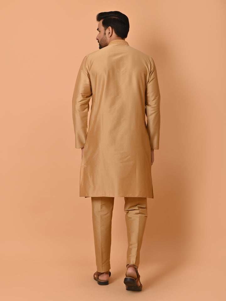 Solid Gold Kurta Set - KM35476-6