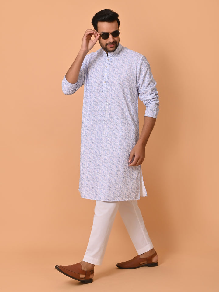 Sequence Blue Kurta Set - KM37056-6