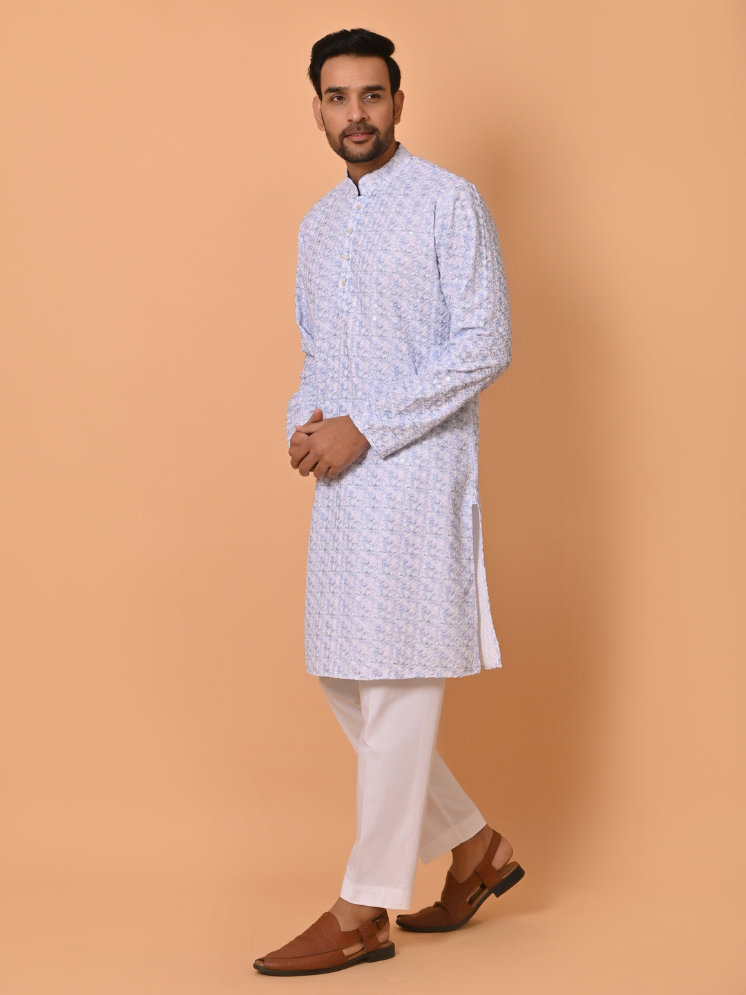 Sequence Blue Kurta Set - KM37056-6
