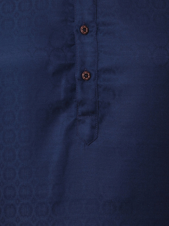 Geometric Navy Blue Kurta Set - KM37232-37