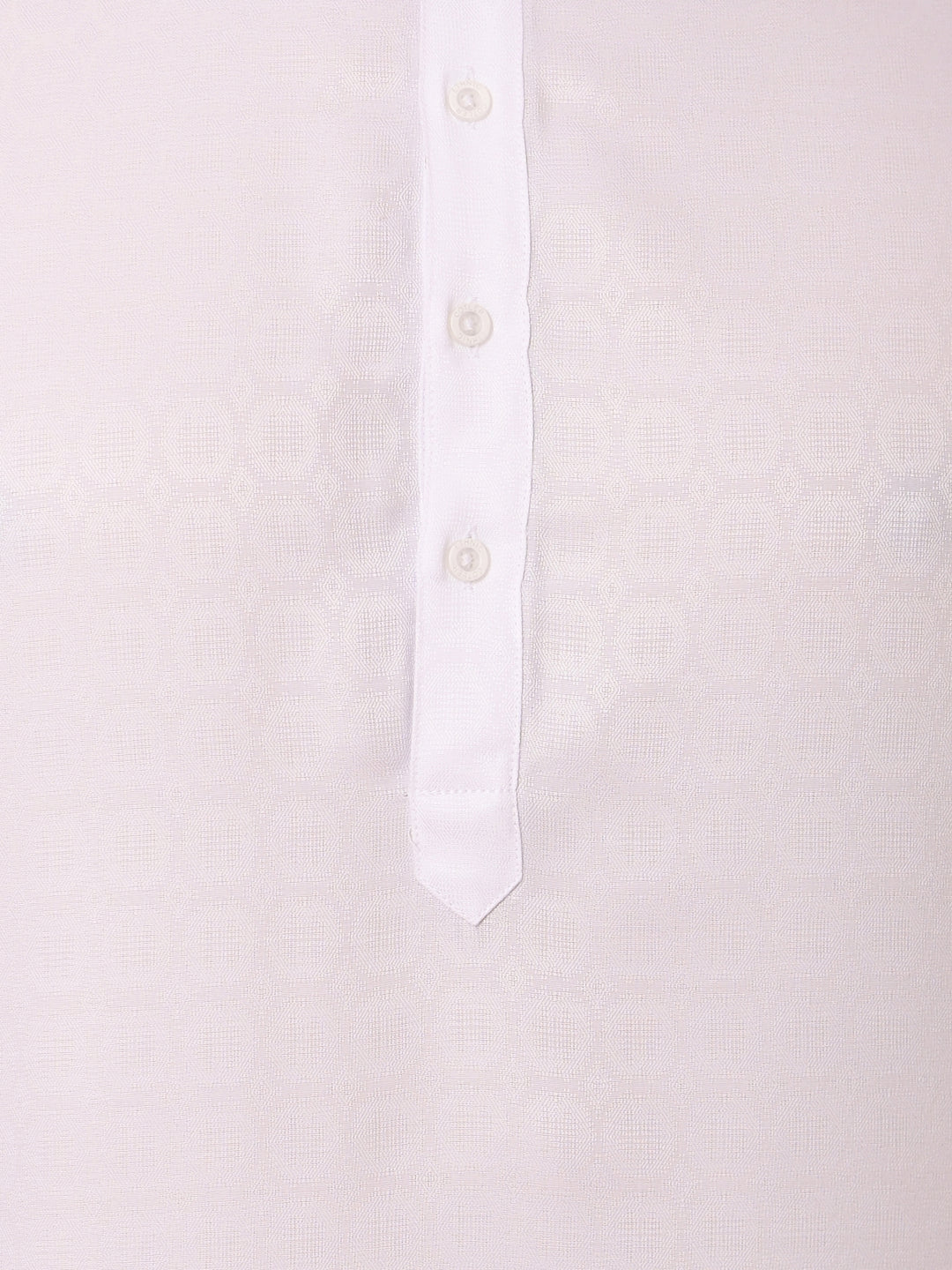 Geometric White Kurta Set - KM37232-21