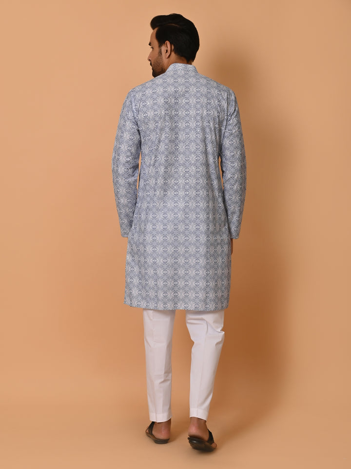 Sequence Blue Kurta Set - KM37351-7041A